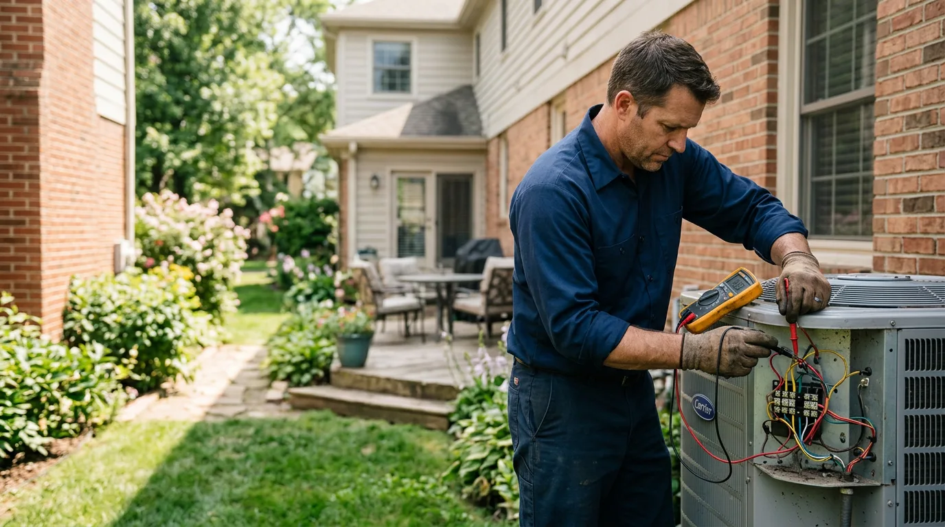 HVAC technician working near Providence, KY